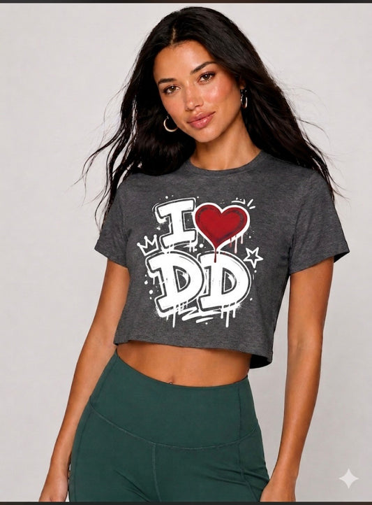 I LOVE DD  “Crop top “ T-shirts